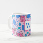 Mug Raquettes et ballons de Pickleball Monogrammés Ros (Devant gauche)