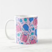 Mug Raquettes et ballons de Pickleball Monogrammés Ros (Gauche)