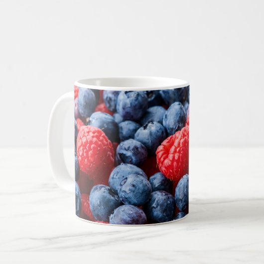 Mug Raspberries et Blueberries (Devant gauche)