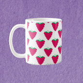Mug Raspberry Berry Pink Fruit Pattern