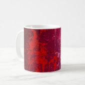 Mug Raspberry Flurry : Art de projection abstrait (Devant gauche)