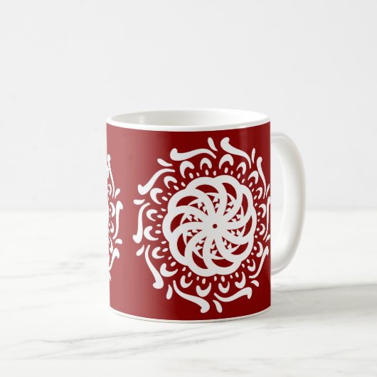 Mug Raspberry Mandala (Devant droit)
