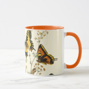 Mug Rassemblement coloré de papillons et de chenilles