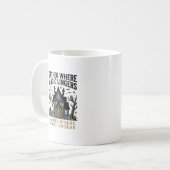 Mug Rassemblement de la maison hantée d'Halloween (Devant gauche)