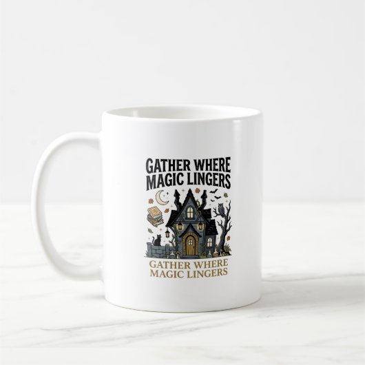 Mug Rassemblement de la maison hantée d'Halloween (Gauche)