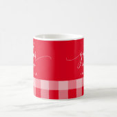 Mug Rassembler Happy Chute Rouge & Blanc Buffalo Check (Centre)