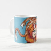 Mug Rassembler les fleurs avec un dragon (Devant gauche)