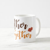 Mug Rassemblez les couleurs d'automne de Thanksgiving (Devant droit)