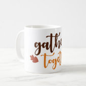 Mug Rassemblez les couleurs d'automne de Thanksgiving (Devant gauche)