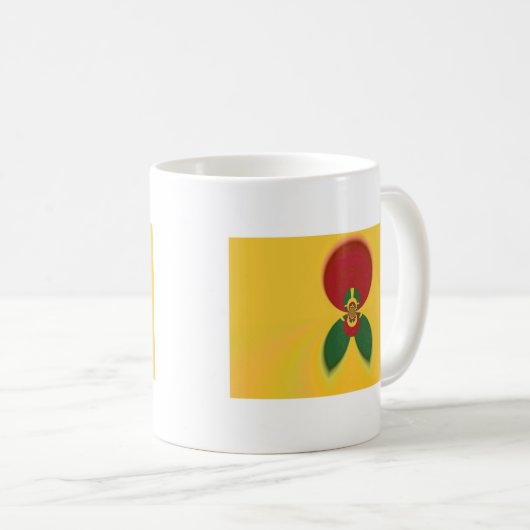 Mug Rasta Colours Art Abstrait Imprimer (Devant droit)
