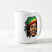 Mug Rasta Roots & Reggae Rhythms - Iconique Bob Marley (Devant droit)