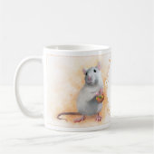 Mug Rat avec des fleurs (Gauche)