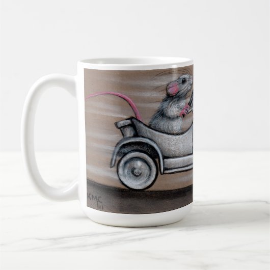 Mug Rat mignon dans la suffisance de voiture 'heu ! (Gauche)