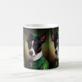 Mug Rat Terrier Chien en robe de fête St. Patrick (Centre)