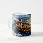 Mug Rat Terrier Christmas Boat Holiday (Devant gauche)