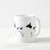 Mug Rat Terrier Conception de la silhouette de base de (Devant droit)