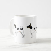Mug Rat Terrier Conception de la silhouette de base de (Devant gauche)