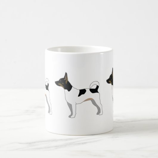 Mug Rat Terrier Conception de la silhouette de base de (Centre)