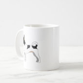 Mug Rat Terrier Conception de la silhouette de base de (Devant gauche)