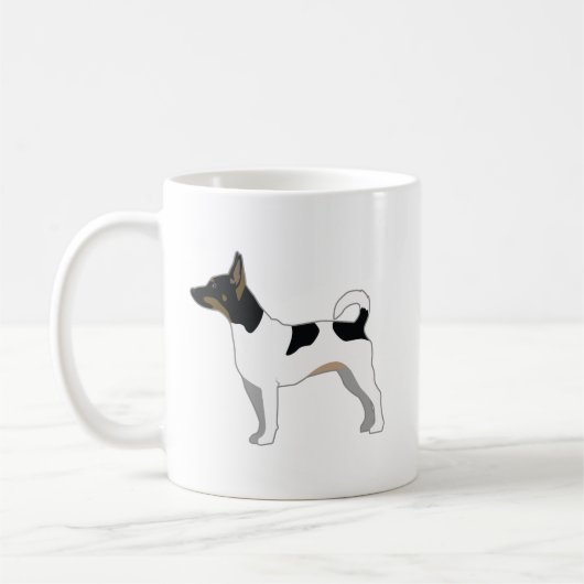 Mug Rat Terrier Conception de la silhouette de base de (Gauche)