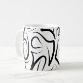 Mug Rat tribal noir et blanc (Devant gauche)