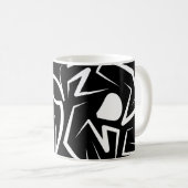 Mug Rat tribal noir et blanc (Devant droit)