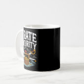 Mug Rate Security Funny Halloween Costume Dad Mom Grou (Devant gauche)
