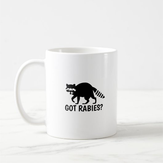 Mug Raton laveur atteint de la rage (Gauche)