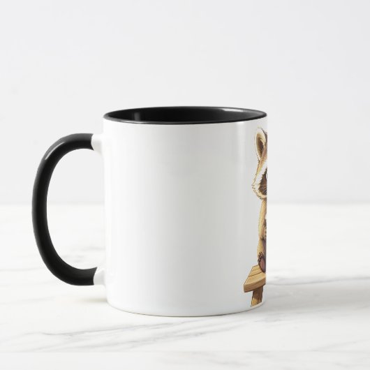 Mug Raton laveur buvant du café glacé (Gauche)