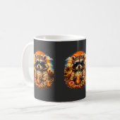 Mug Raton laveur buvant du café glacé Mème d'animal dr (Devant gauche)