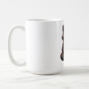 Mug Raton laveur cool buvant un café glacé au lait d'a