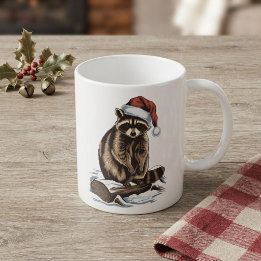 Mug Raton laveur de Noël
