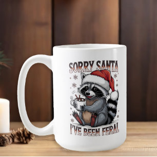 Mug Raton laveur de Noël Cadeau farceur Je suis devenu