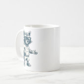 Mug Raton laveur drôle 67 Mème Six Sept (Devant gauche)