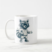 Mug Raton laveur drôle 67 Mème Six Sept (Gauche)