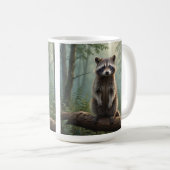 Mug Raton laveur en forêt (Devant droit)