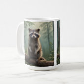Mug Raton laveur en forêt (Devant gauche)