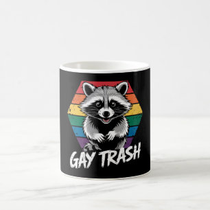 Mug Raton laveur gay déchet Fierté LGBTQ Vintage