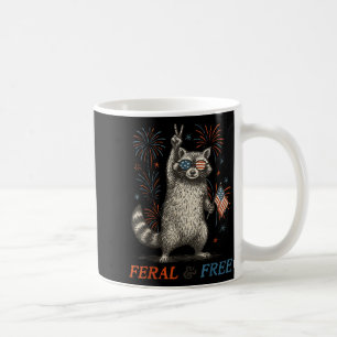 Mug Raton laveur patriotique du 4 juillet Feral & drôl