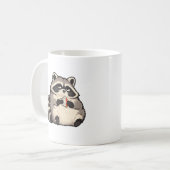Mug Raton laveur snack peu impressionné (Devant gauche)
