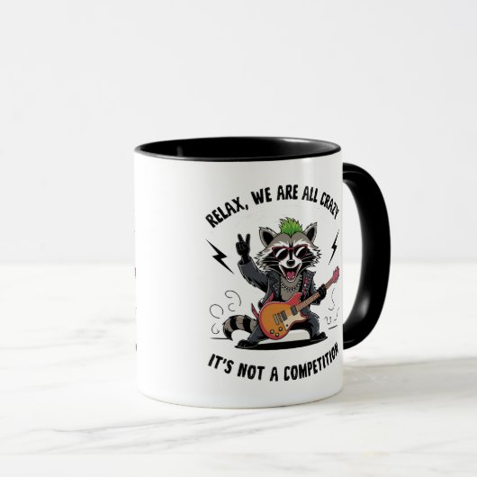 Mug Raton racoon drôle (Devant droit)