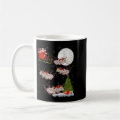 Mug Rats Santa Sleigh Flying Funny Magical Christmas T (Gauche)