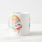 Mug Rave Techno Halloween Pumpkin Edm Festival Funny (Devant gauche)