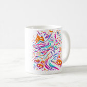 Mug Rave Techno Halloween Witch Edm Festival Funny (Devant droit)