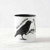 Mug Raven Crow Coffee Fall | Nevermore Poe Gothic Poet (Centre)