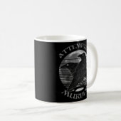 Mug Raven Crow Tentative de meurtre Lune Wiccan Pagan (Devant droit)