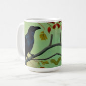 Mug Raven De Plaisir Entouré Sur Branche (Devant gauche)