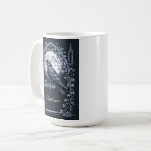 Mug Raven Under Moon Gothic Midnight (Devant gauche)
