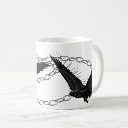 Mug Ravens en vol (Devant droit)