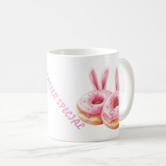 Mug Ravi De Donut De Lapin (Devant droit)